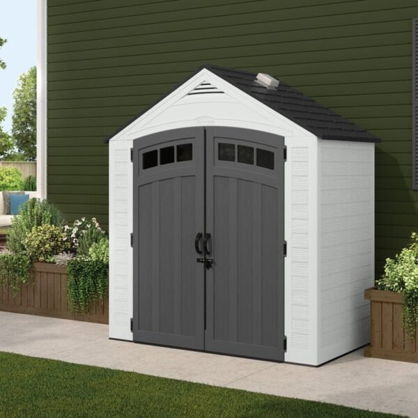 Suncast Vista 88 in. W x 49 in. D x 98 in. H Storage Shed - Image 3